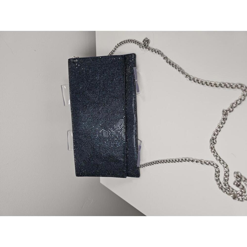 Nina Navy Allover Crystal Clutch or Bag